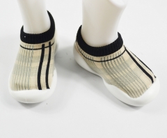 Baby Sock-Shoes Jacquard Grid Pattern Low-Cut