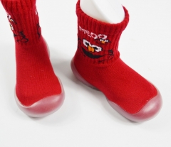 Baby Sock-Shoes Ribbed Leg