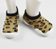 Baby Sock-Shoes Jacquard Leopard Low-Cut