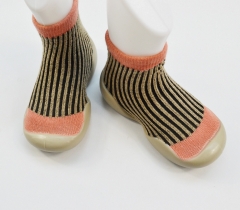 Baby Sock-Shoes Jacquard Ribs