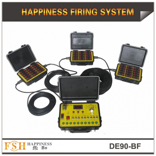 Fireworks firing system 90 cues wire control ,waterproof case,sequential fire function