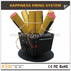 Rotating firing system for stage fireworks, one remote with 4 receivers,battery for power , hot sale