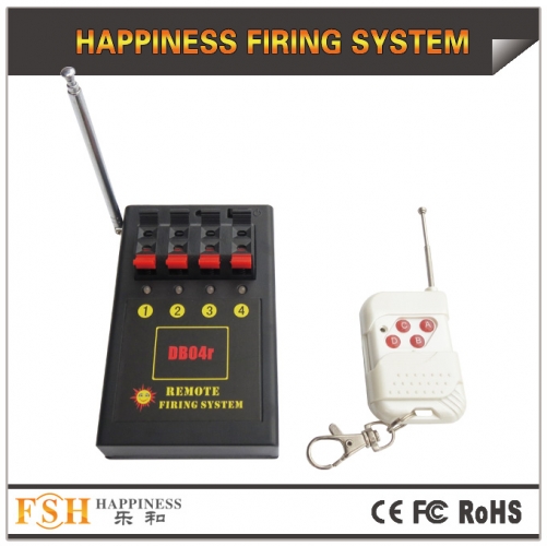 Fireworks firing system 2 pcs/lot 4 cues remote firing system, for consumer fireworks