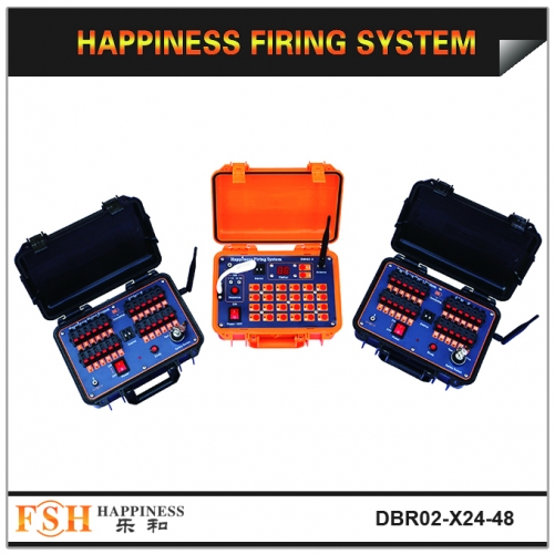 Fireworks firing system 500M remote range transmitter,new wire control function,48 cues expandable receivers