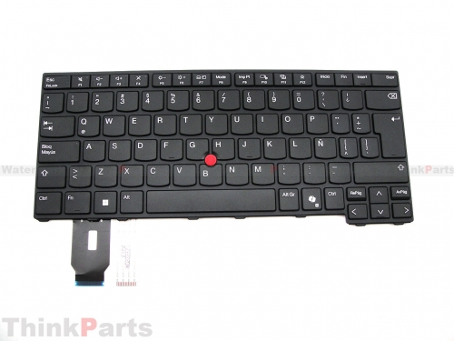New/Original Lenovo ThinkPad T14 P14S Gen 5 Keyboard Latin Spanish Non-Backlit Black 5N21M37789