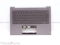 New/Original Lenovo ThinkBook 13s G4 IAP ARB Palmrest Keyboard Bezel Upper US Backlit Gray 5CB1H18283