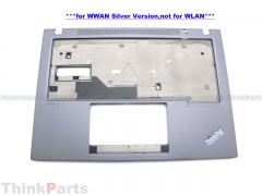 New/Original Lenovo ThinkPad X13 Gen 3 Palmrest Keyboard Bezel Upper Case WWAN Silver 5CB1H81768