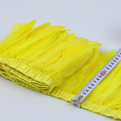 15-18cm 2Yard Yellow Goose Feather Trims