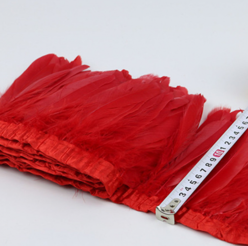 15-18cm 2Yard Red Goose Feather Trims