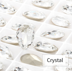 Crystal Teardrop Pointback Rhinestone