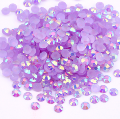 Light Purple AB Jelly Resin Flatback Rhinestoens