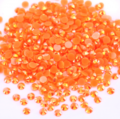 Orange AB Jelly Resin Flatback Rhinestoens