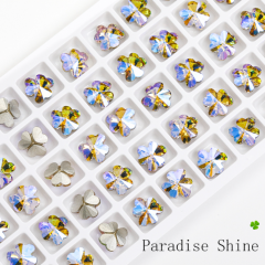 Paradise Shine Leaf Shape Pointback Rhinestones