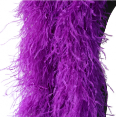 10Plys Dark Purple Ostrich Feather Boa