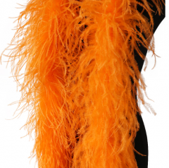 10Plys Orange Ostrich Feather Boa