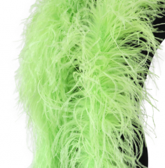 10Plys Light Green Ostrich Feather Boa