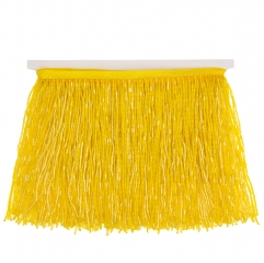 6 Inch 15cm Yellow Beaded Fringe Trim