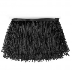 6 Inch 15cm Black Beaded Fringe Trim