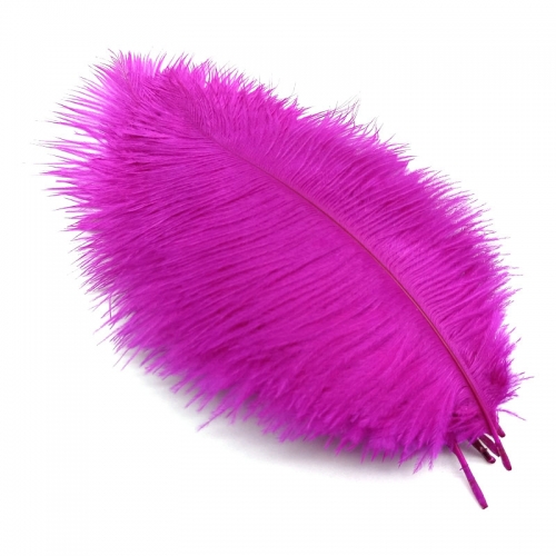Rose Red Ostrich Feathers