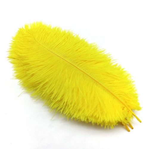 Yellow Ostrich Feathers