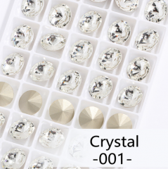 001# Crystal Rivoli Fancy Pointback Rhinestone