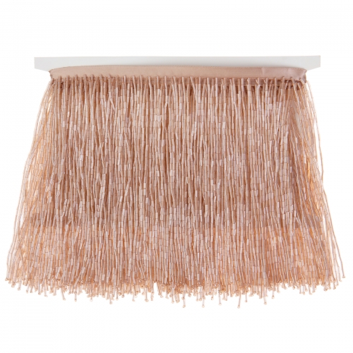 6 Inch 15cm Champagne Beaded Fringe Trim