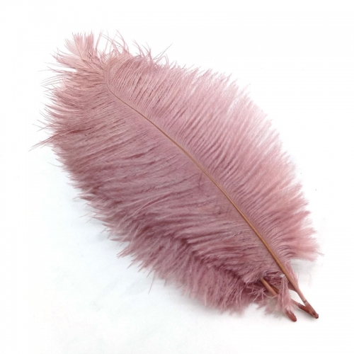 Leather Pink Ostrich Feathers