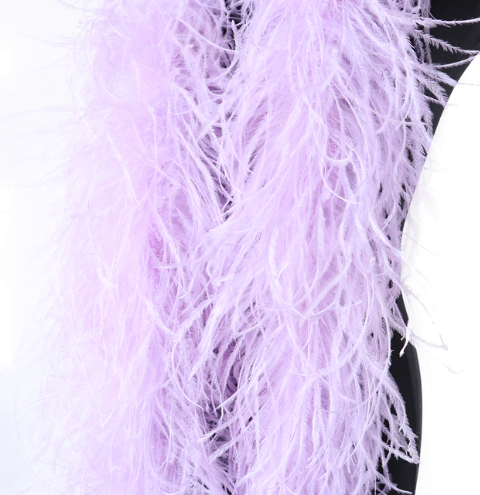 10Plys Light Purple Ostrich Feather Boa