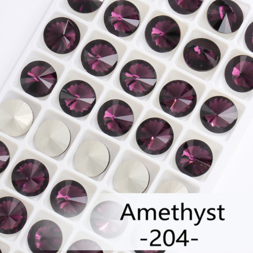 204# Amethyst Rivoli Fancy Pointback Rhinestone