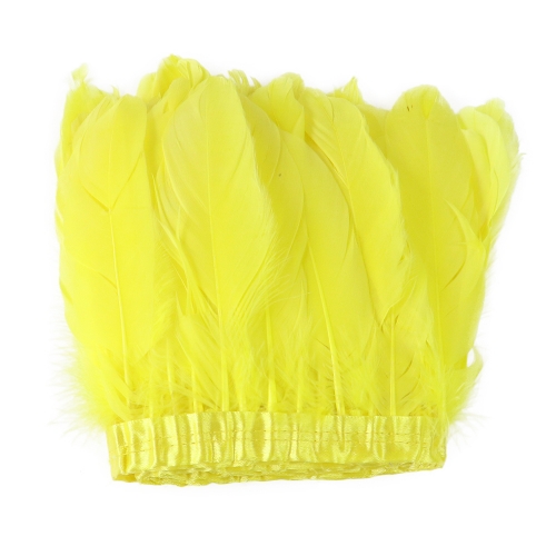 Yellow Goose Feathers Trims