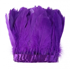Purple Goose Feathers Trims