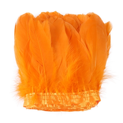 Orange Goose Feathers Trims