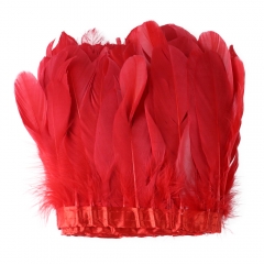 Red Goose Feathers Trims