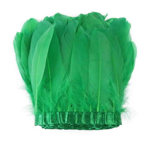 Grass Green Goose Feathers Trims
