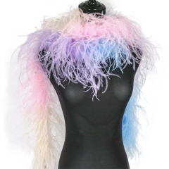 3Plys 4 Color Mix Ostrich Feather Boa