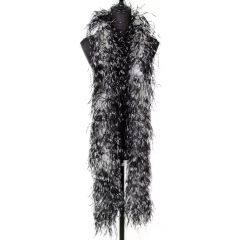 6Plys Double Color (Black+White) Ostrich Feather Boa