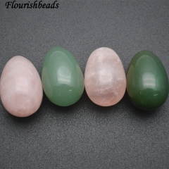 Small Size Natural Green Aventurine and Rose Quartz Stone Eggs