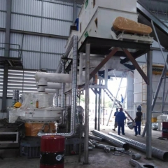 12-14TPH Wood pellet production line install in Thailand
