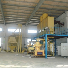 2-3tons Vietnam clients install Biomass pellet making complete set line