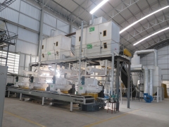 Thailand project 10T-12T Wood pellet production line