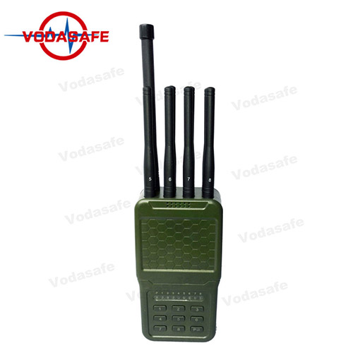 Neuestes tragbares Handhohes leistungsfähiges 8-Kanal Mobiltelefon 2g 3G 4G G / M CDMA Signal WiFi Radio Lojack Störsender, Handy 3G 4G, Lojack 173 MH