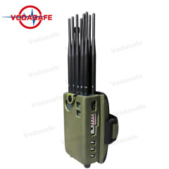 Military Using Powerful Portable Jammers with Remote Control, GPS WiFi, 5g 2.4G 2g 3G 4G Cell Phone, Lojack 173MHz. RC433MHz, 315MHz