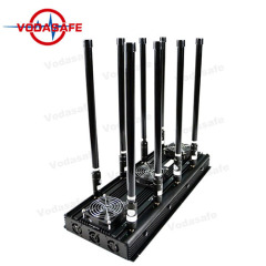 Versión Udpated Aislador de Señal de Antena Ajustable, 8 Estacionarios, Bloqueador de 8 Bandas, Fijo para WiFi, GPS, Control Remoto del Coche