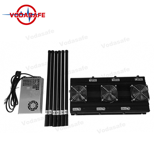 Drone Jammer System, GPS Jammer 130W Cellphone Jammer para 3G, 4G Smart Cellphone, Wi-Fi, Bluetooth