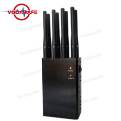 Handheld 8 Antennas Wifi Signal Scrambler With Heat Sink And Inner Fans