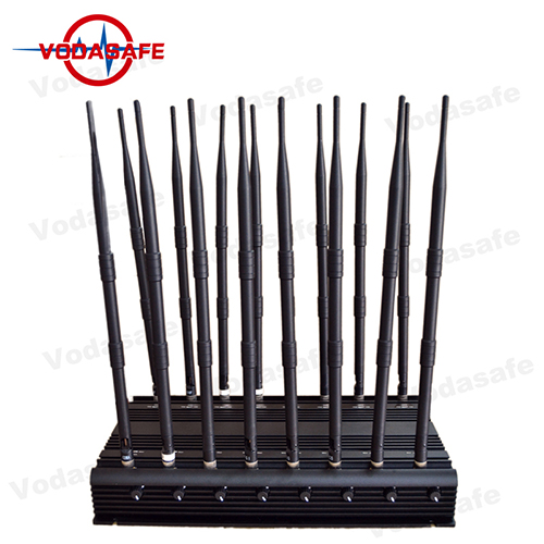 Antennen-Handy GPS WiFi VHF / UHF Jammer der hohen Leistung 16, Mobiltelefon, Fernbedienung, VHF / UHF Radio Jammer / Blocker