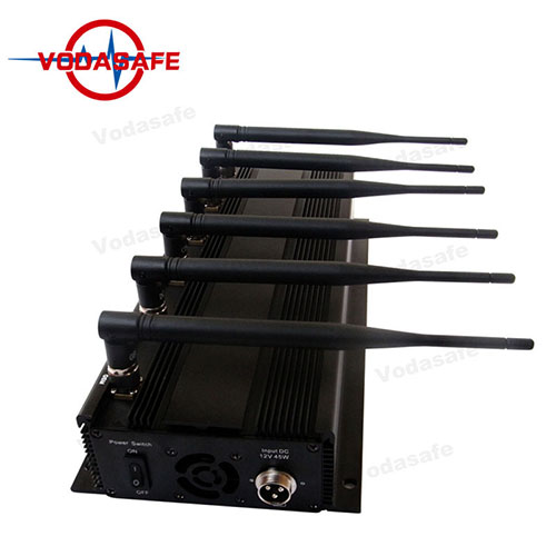 Multi-Functional 6 Antenas 6 Bandas 3G 4G Señal de GPS Jammer