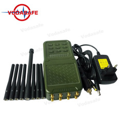 Портативный Hanheld High Power 8-канальный сотовый телефон 2g 3G 4G GSM CDMA Сигнал WiFi Jammer, GPS Jammer