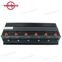 Desktop 6 Bands Signal Jammer/Blocker; GSM, 3G, 4G Cellphone, GPS; Lojack Jammer/Blocker up to 50meters