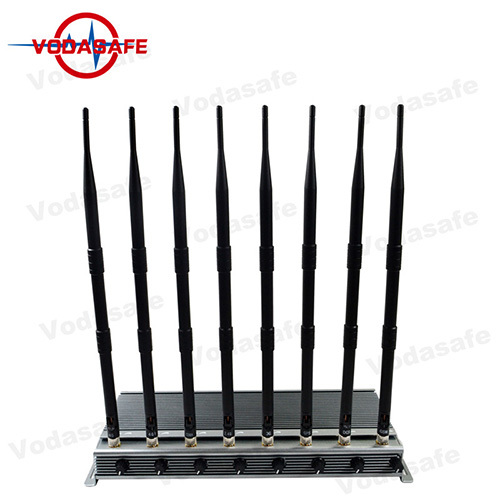 Alta potencia fija 8 bandas Jammer / Bloqueador Jamming para todo el teléfono móvil 4G / 3G / 2g / WiFi2.4G / CDMA450MHz, Mobile Jammer